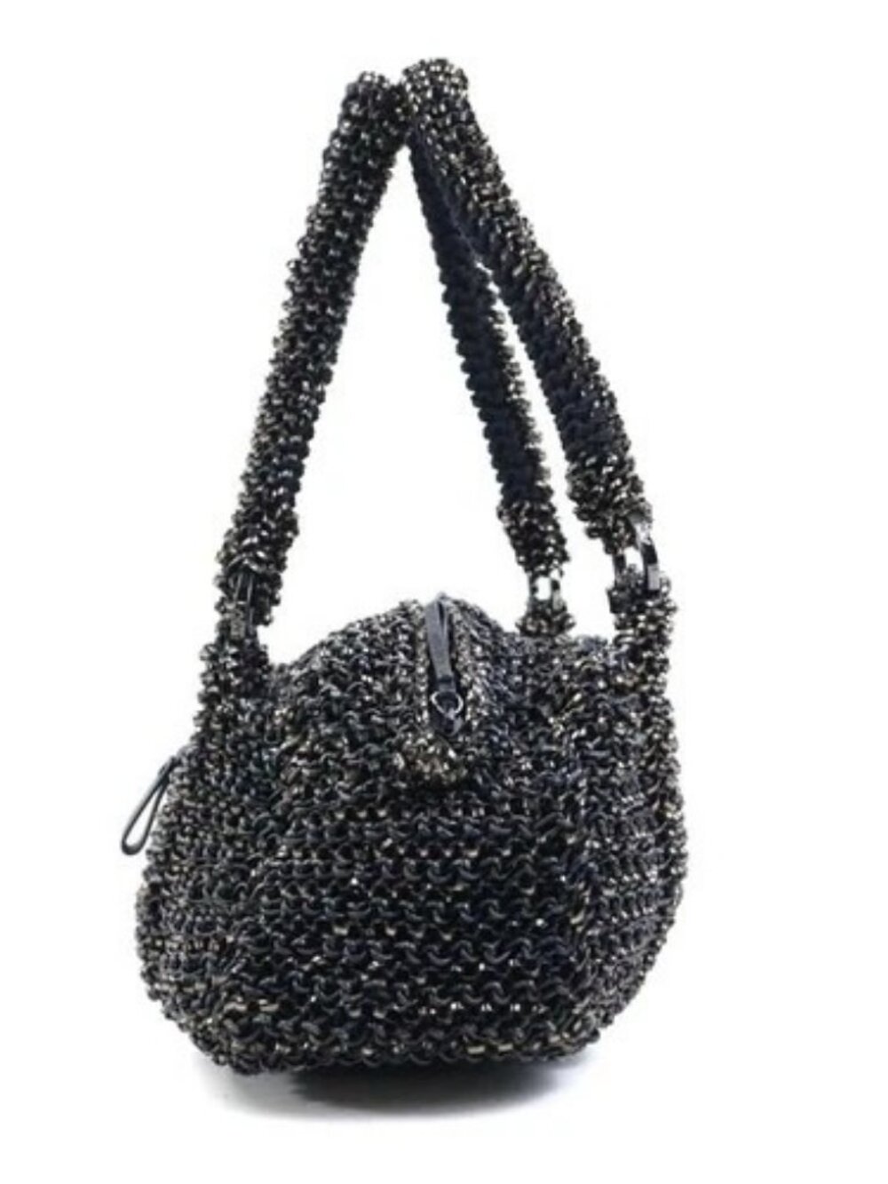 Auth ANTEPRIMA Handbag black PVC 56463a - Picture 2 of 16